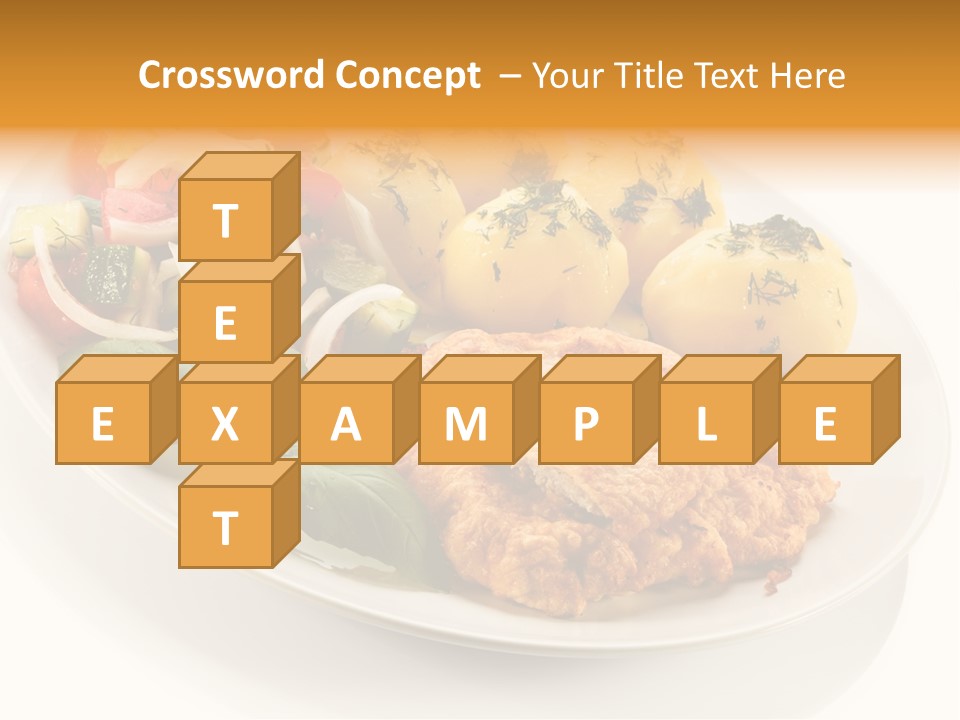 White Tomato Fillet PowerPoint Template