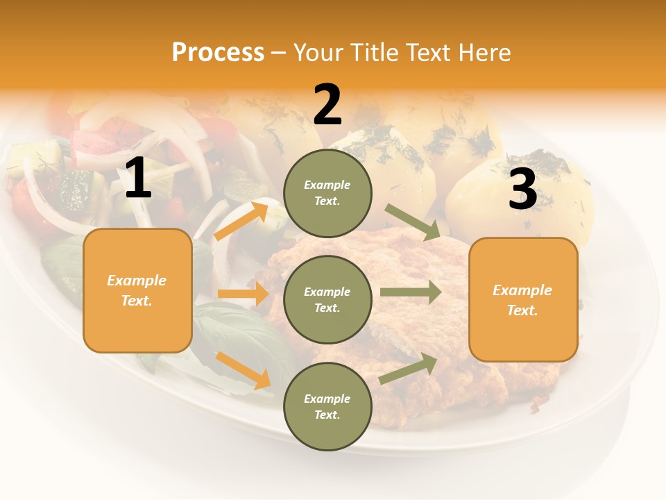 White Tomato Fillet PowerPoint Template