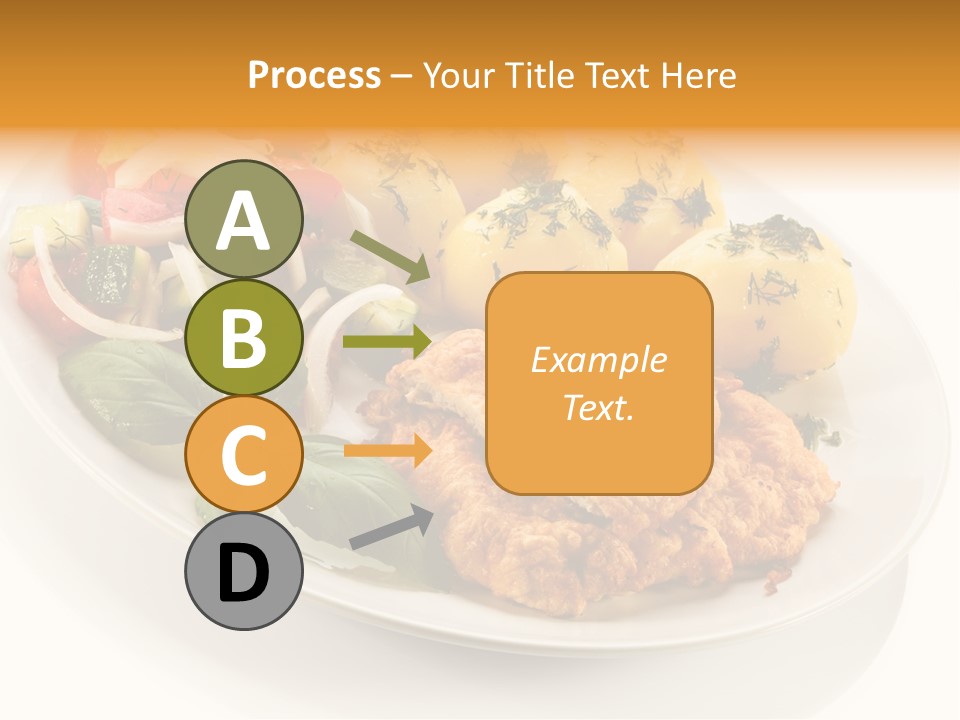 White Tomato Fillet PowerPoint Template