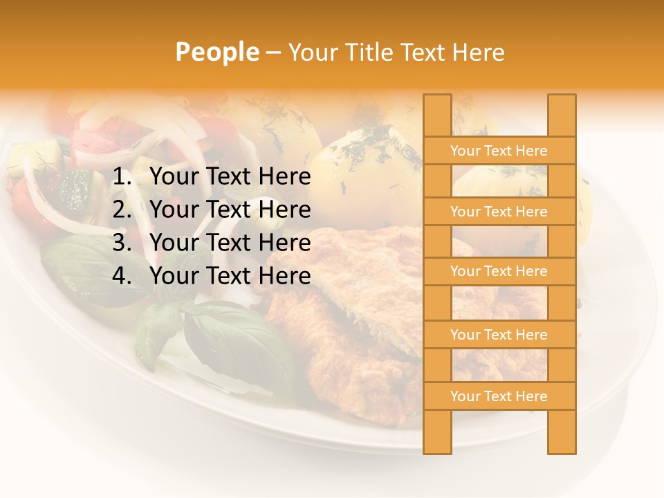 White Tomato Fillet PowerPoint Template