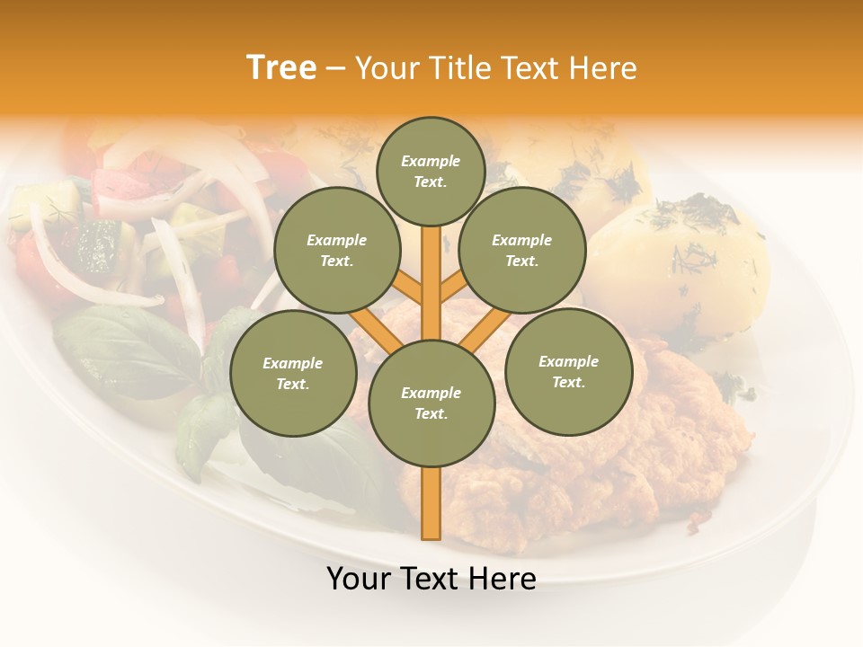 White Tomato Fillet PowerPoint Template