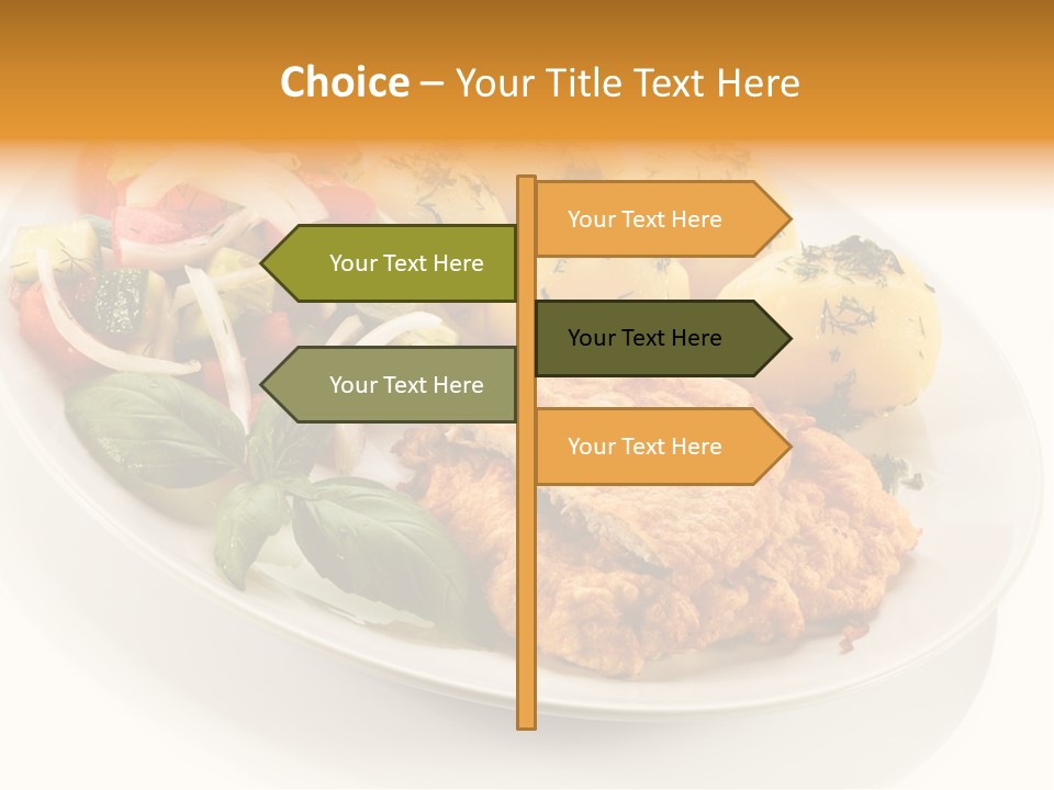 White Tomato Fillet PowerPoint Template