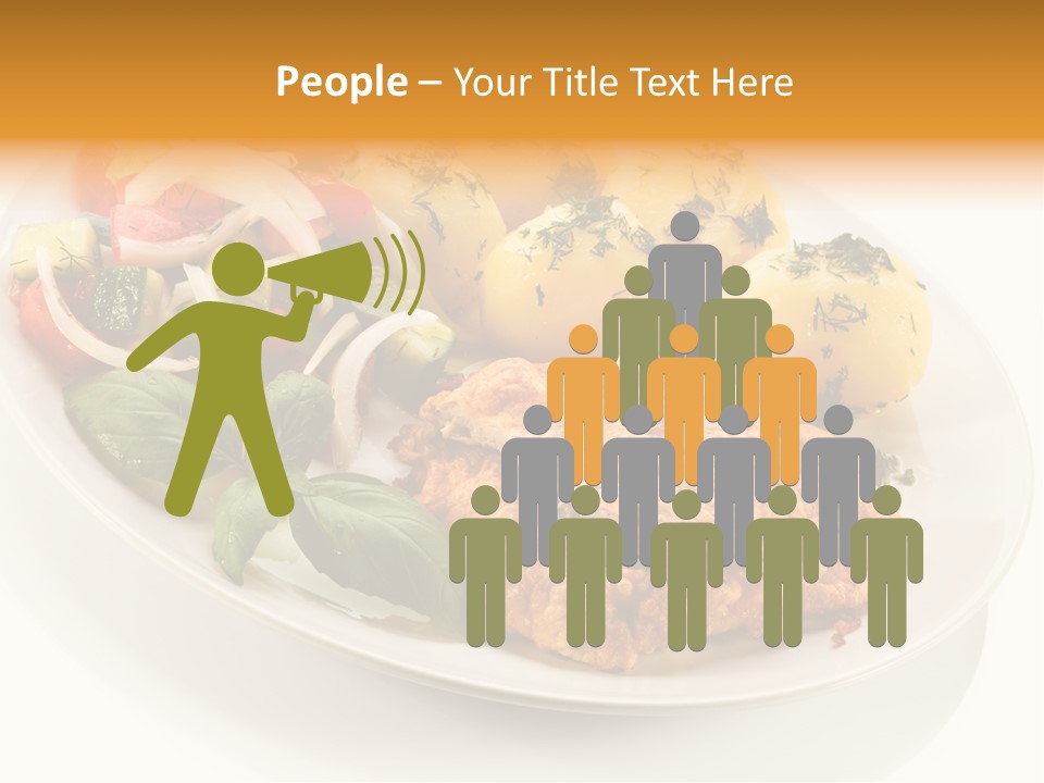 White Tomato Fillet PowerPoint Template