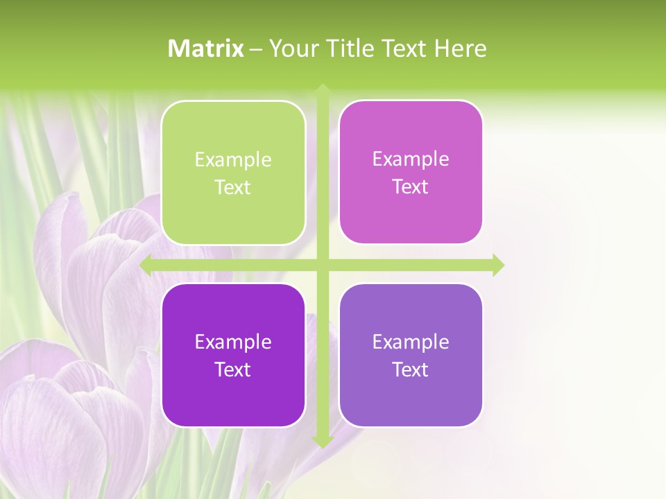 Feminine Plant Floral PowerPoint Template