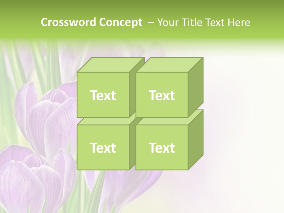 Feminine Plant Floral PowerPoint Template