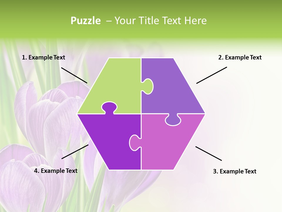 Feminine Plant Floral PowerPoint Template