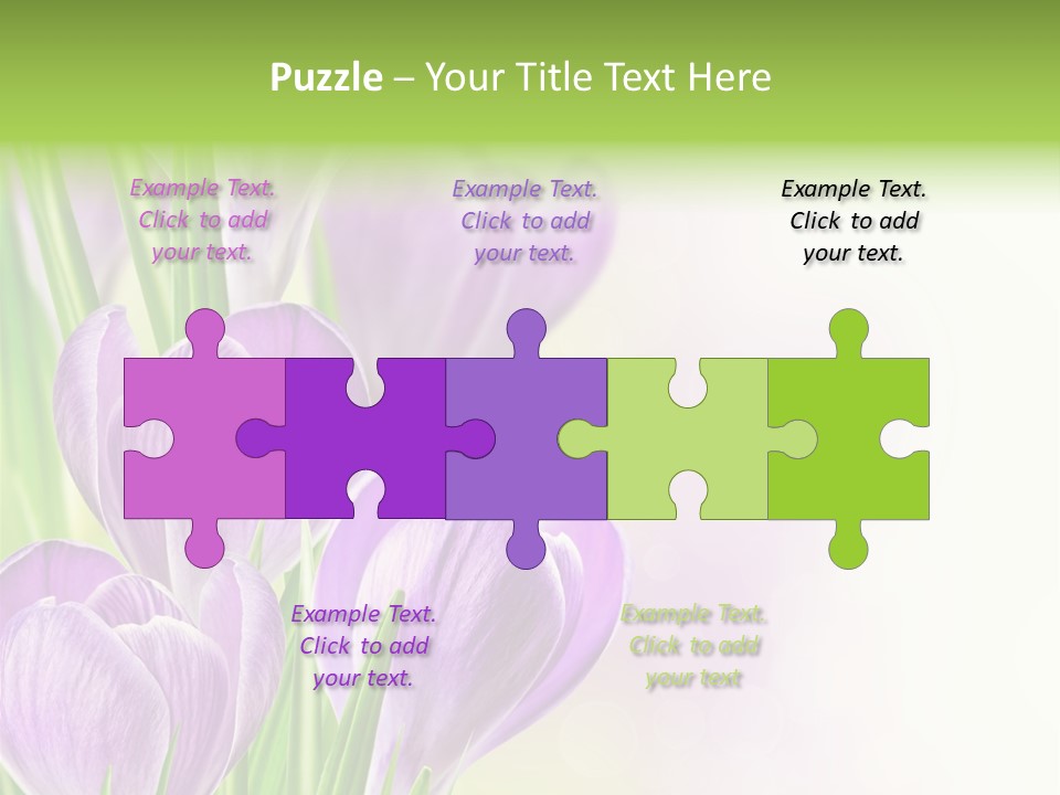 Feminine Plant Floral PowerPoint Template
