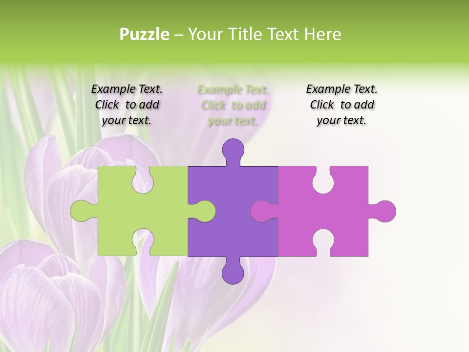 Feminine Plant Floral PowerPoint Template