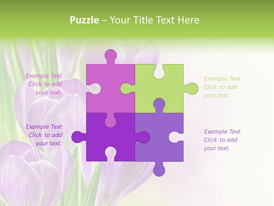 Feminine Plant Floral PowerPoint Template