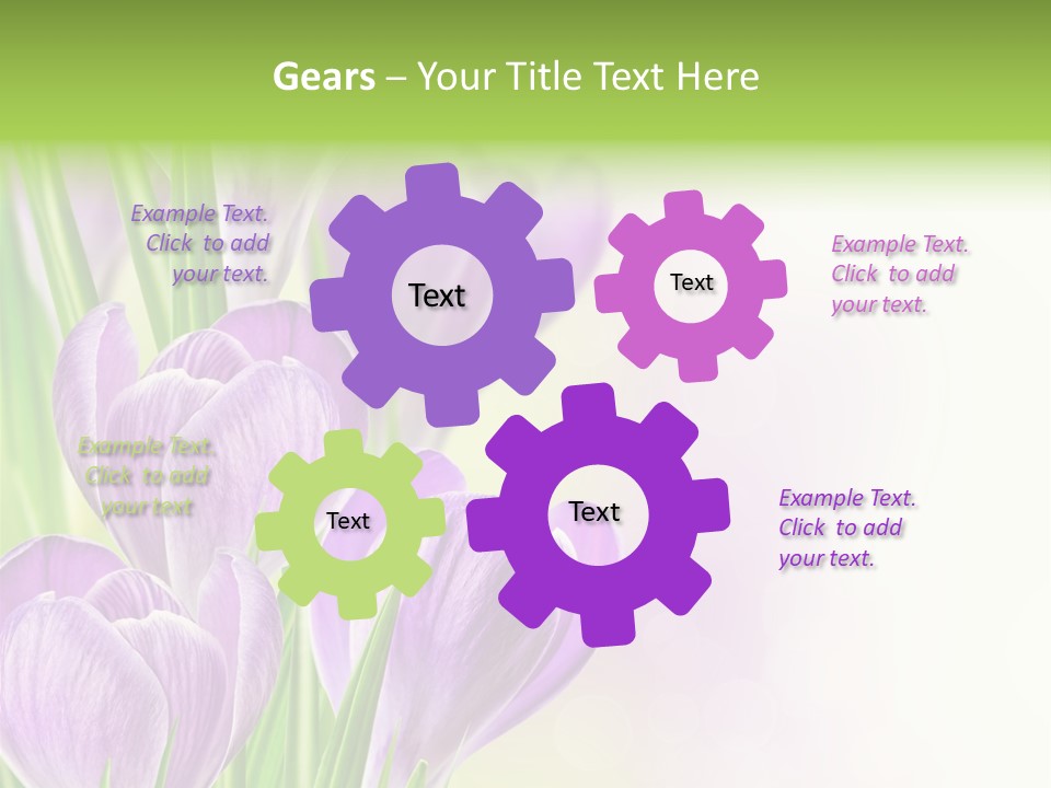 Feminine Plant Floral PowerPoint Template