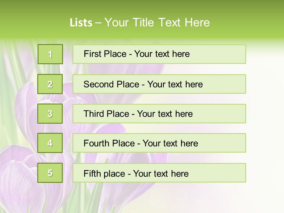 Feminine Plant Floral PowerPoint Template