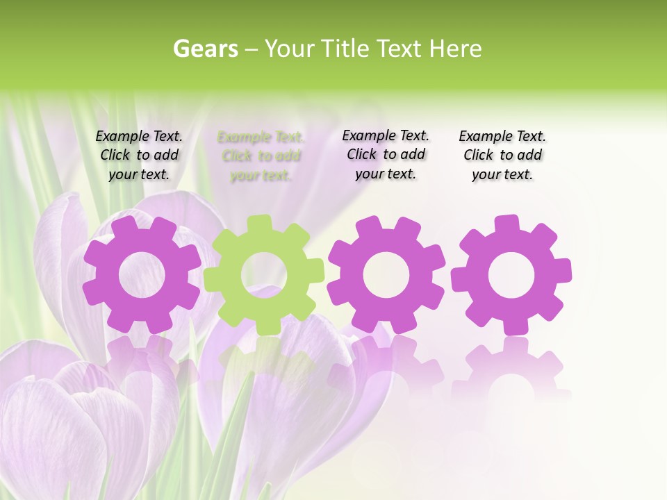 Feminine Plant Floral PowerPoint Template