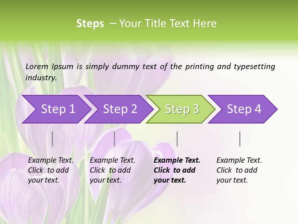 Feminine Plant Floral PowerPoint Template