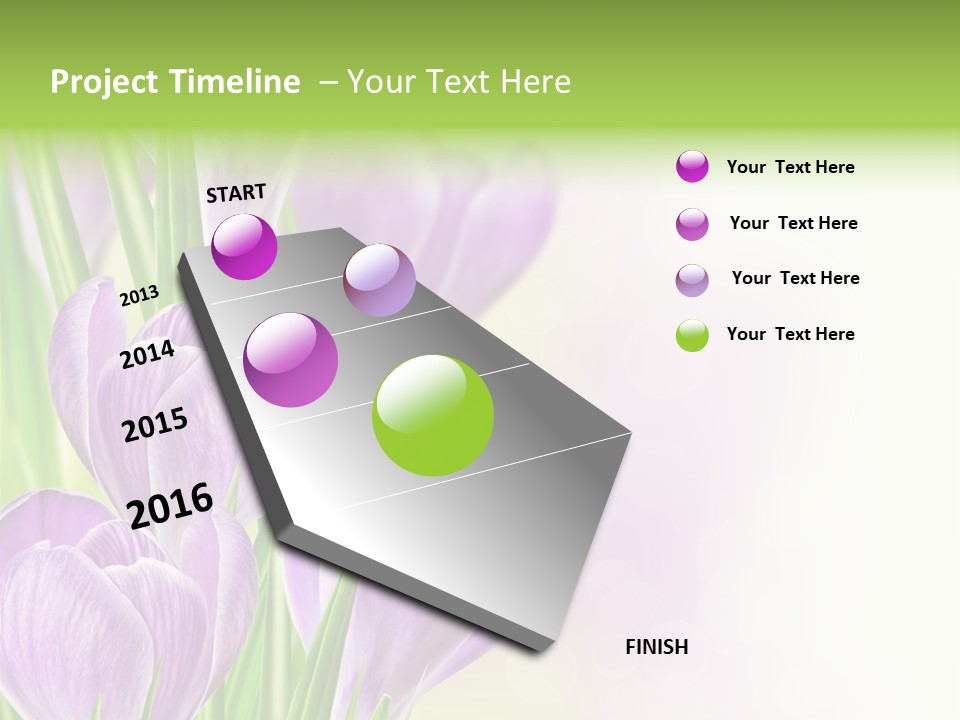 Feminine Plant Floral PowerPoint Template