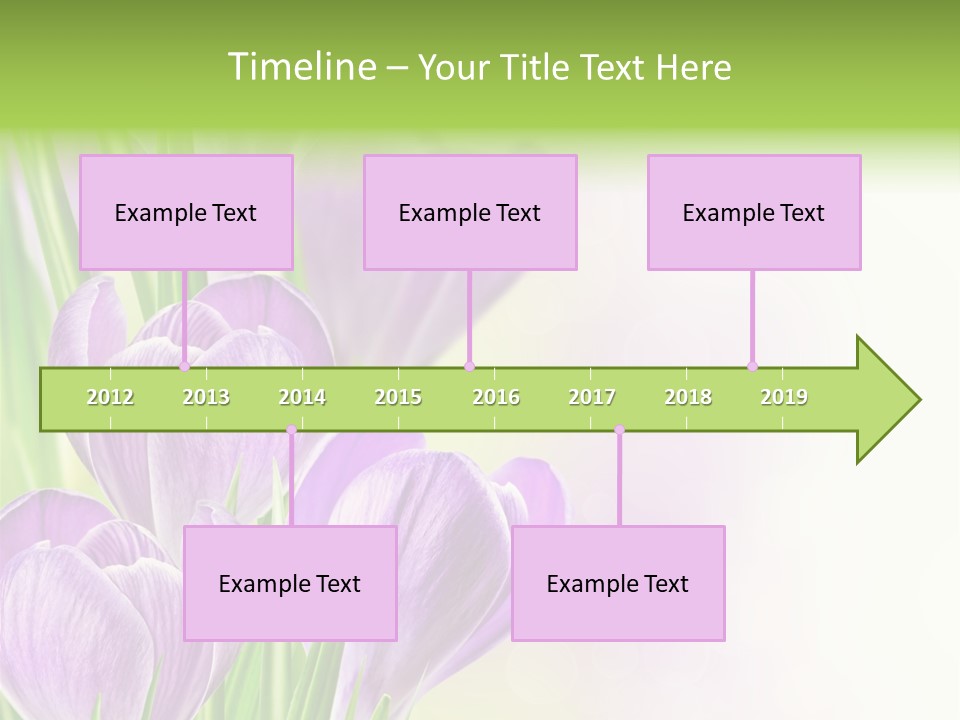 Feminine Plant Floral PowerPoint Template