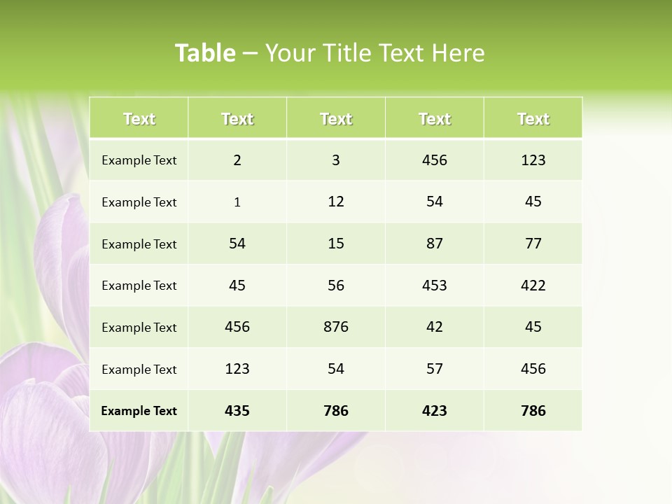 Feminine Plant Floral PowerPoint Template