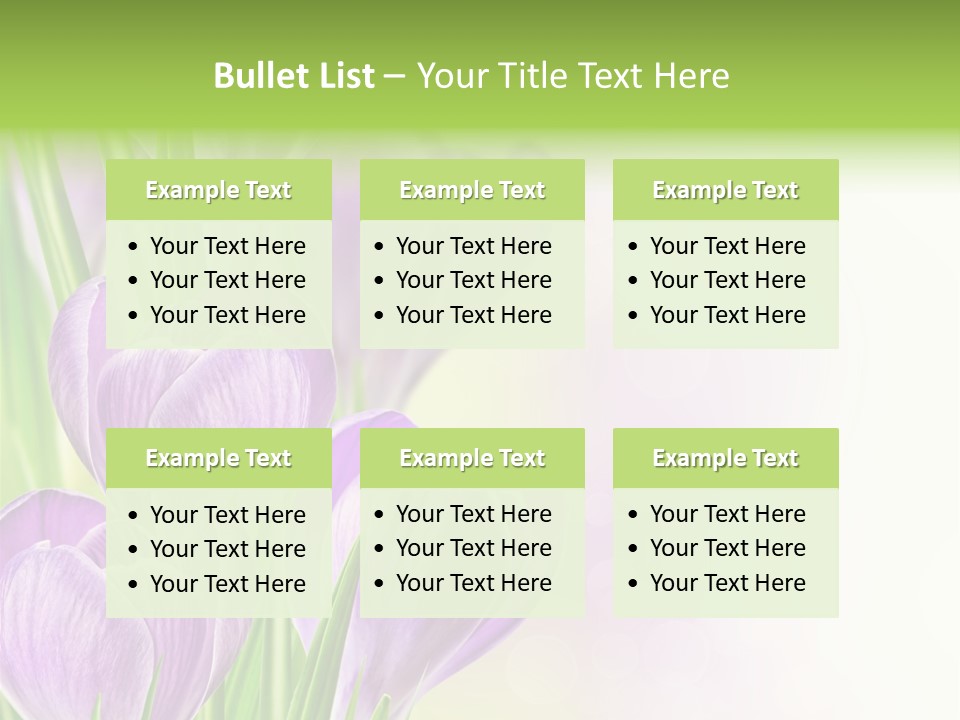 Feminine Plant Floral PowerPoint Template