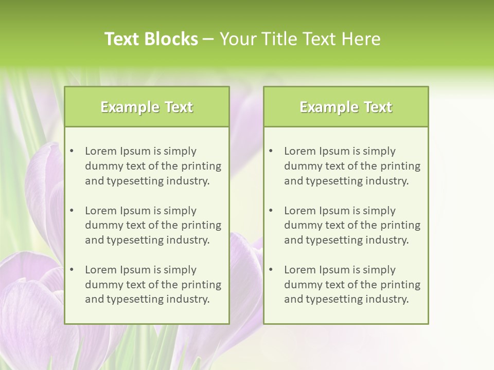 Feminine Plant Floral PowerPoint Template
