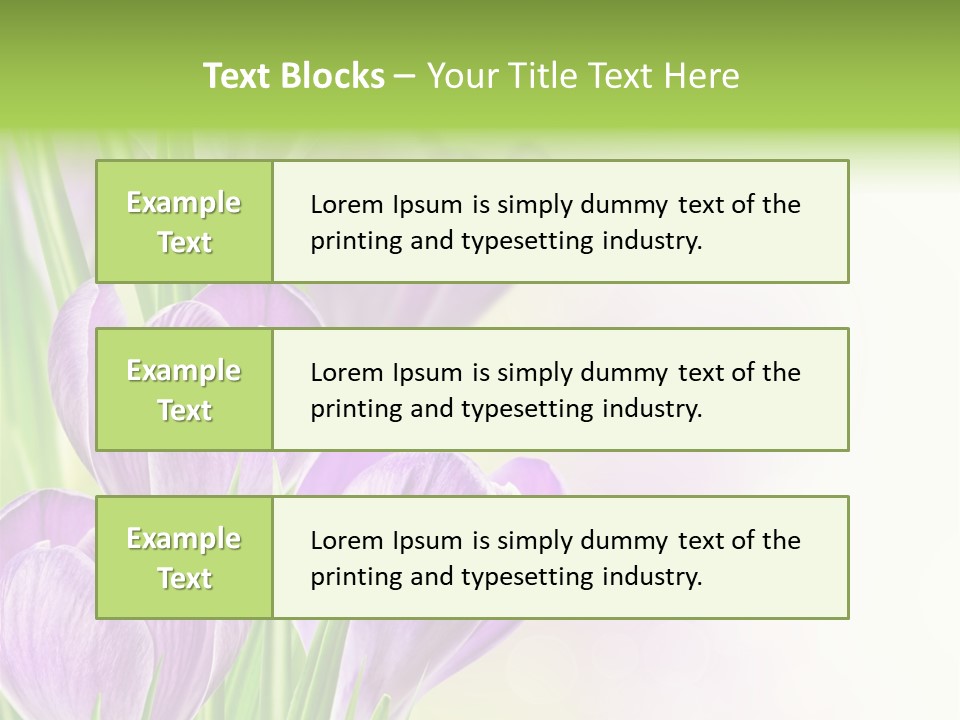 Feminine Plant Floral PowerPoint Template