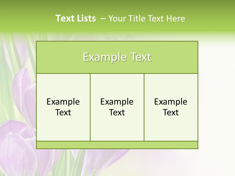 Feminine Plant Floral PowerPoint Template