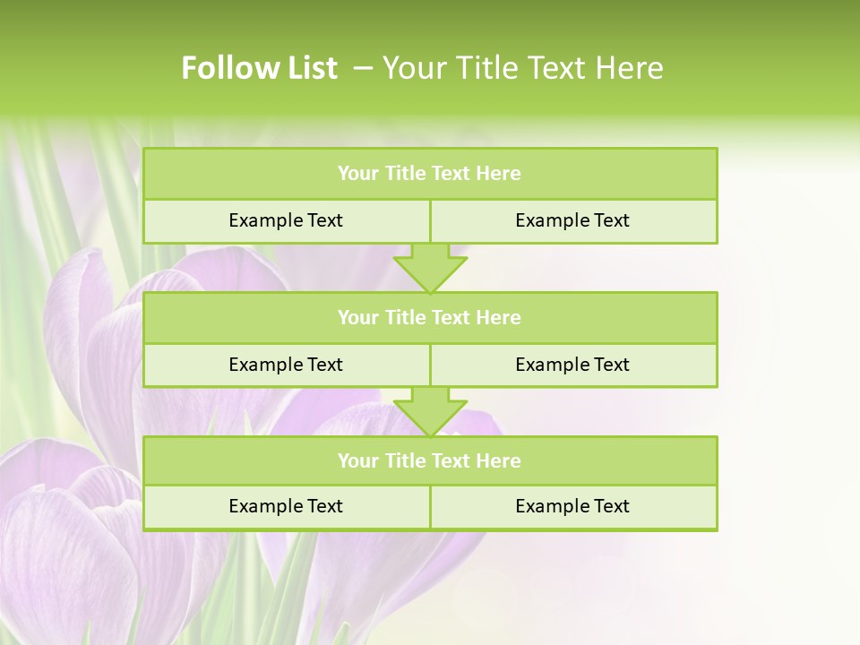 Feminine Plant Floral PowerPoint Template