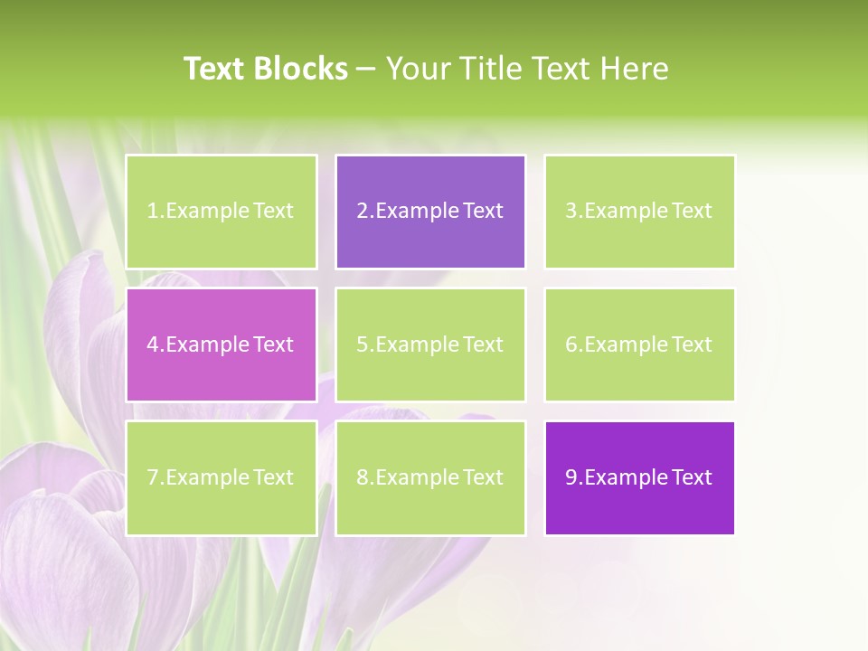 Feminine Plant Floral PowerPoint Template