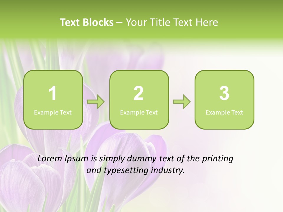 Feminine Plant Floral PowerPoint Template