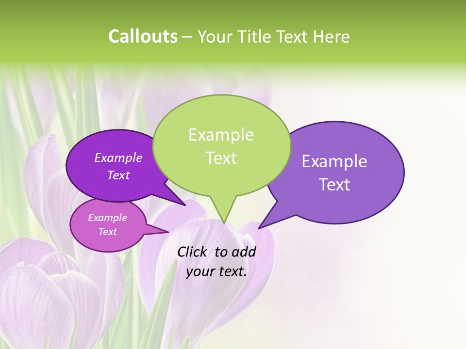 Feminine Plant Floral PowerPoint Template