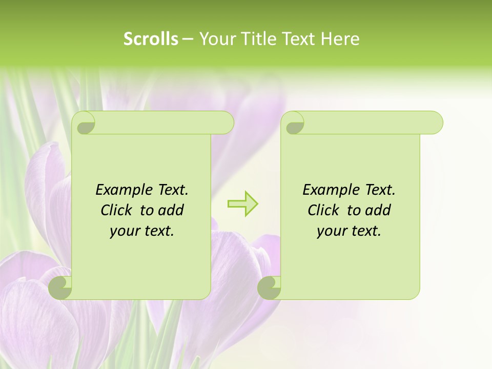 Feminine Plant Floral PowerPoint Template