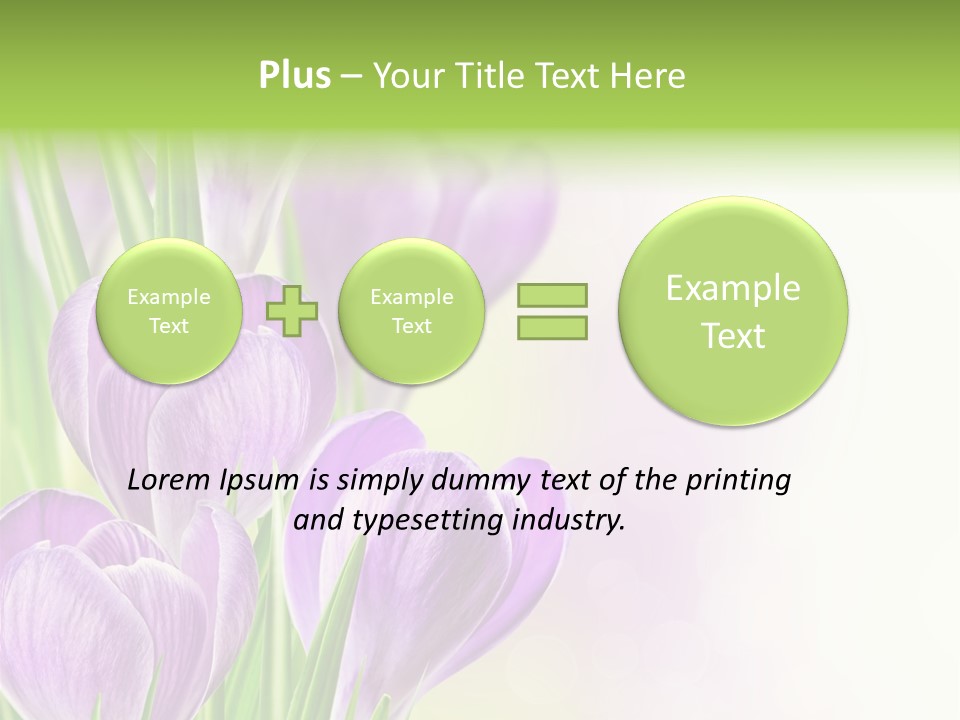 Feminine Plant Floral PowerPoint Template
