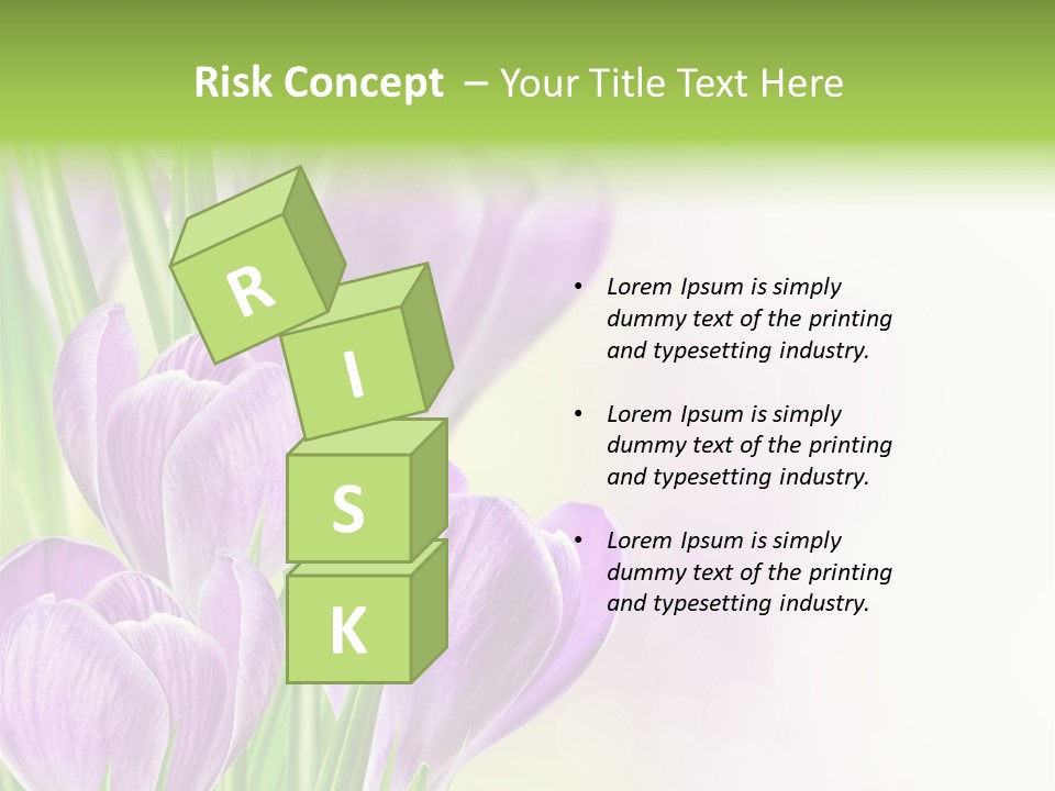 Feminine Plant Floral PowerPoint Template