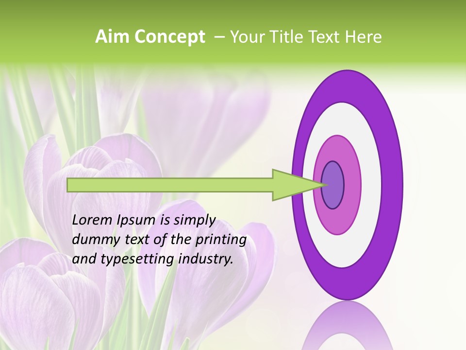 Feminine Plant Floral PowerPoint Template