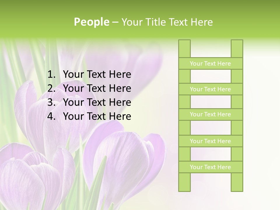 Feminine Plant Floral PowerPoint Template