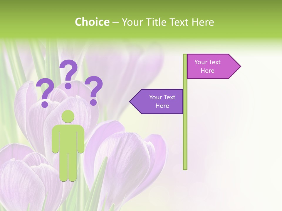 Feminine Plant Floral PowerPoint Template