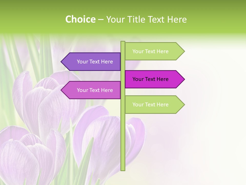 Feminine Plant Floral PowerPoint Template