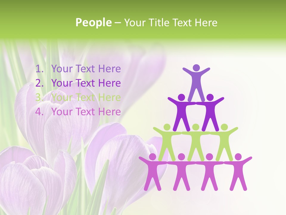 Feminine Plant Floral PowerPoint Template