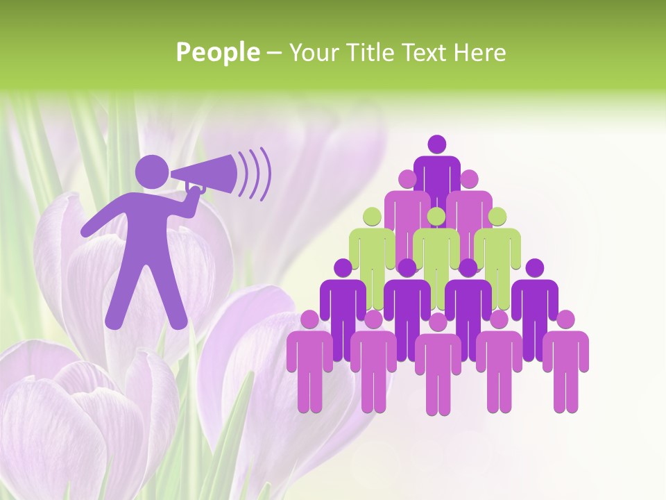 Feminine Plant Floral PowerPoint Template