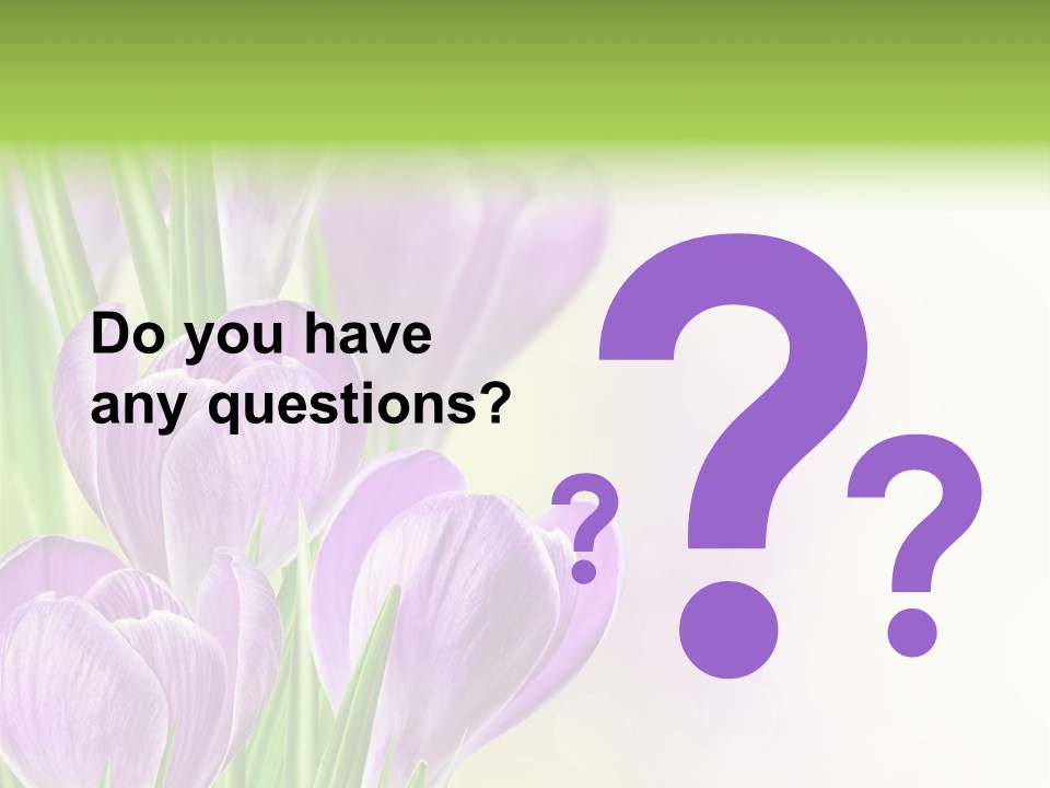 Feminine Plant Floral PowerPoint Template