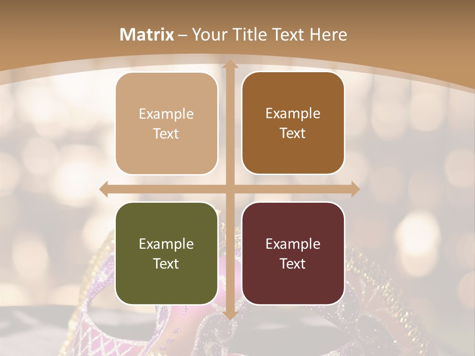 Space Masquerade Accessory PowerPoint Template