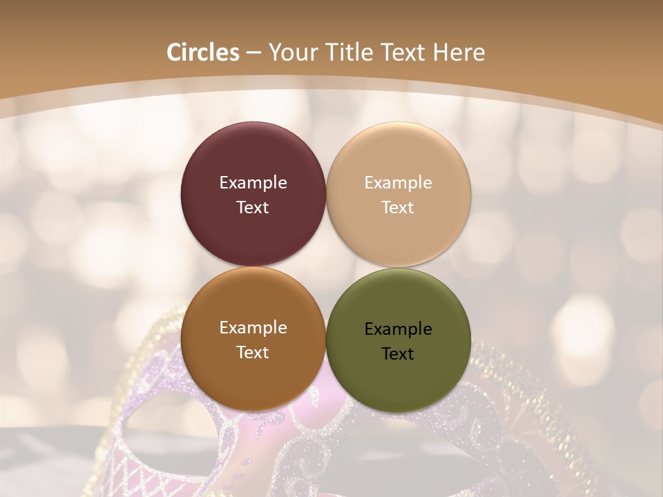 Space Masquerade Accessory PowerPoint Template