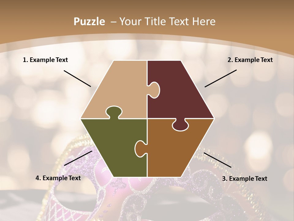 Space Masquerade Accessory PowerPoint Template