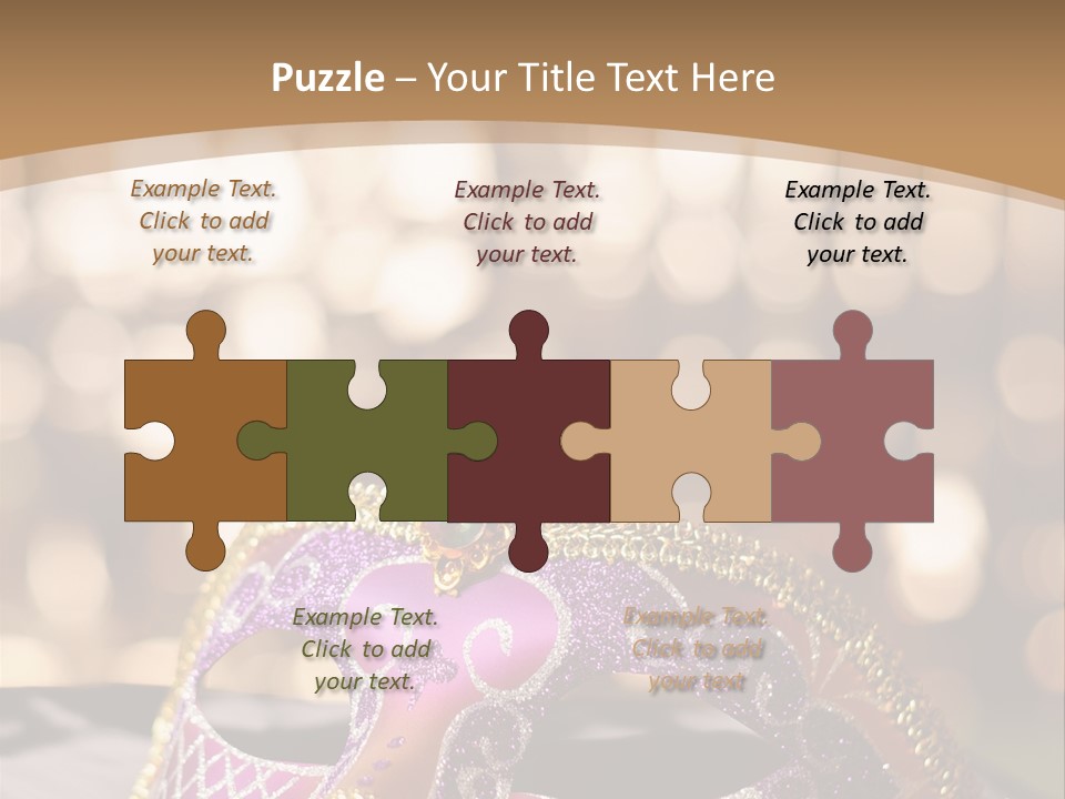 Space Masquerade Accessory PowerPoint Template