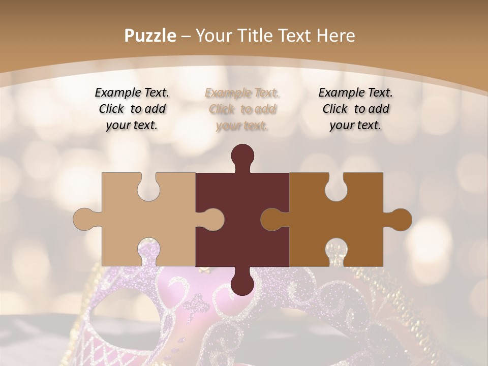 Space Masquerade Accessory PowerPoint Template