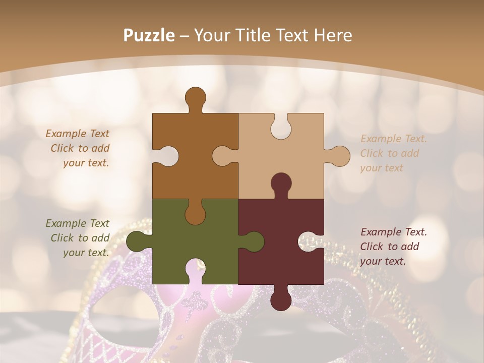 Space Masquerade Accessory PowerPoint Template