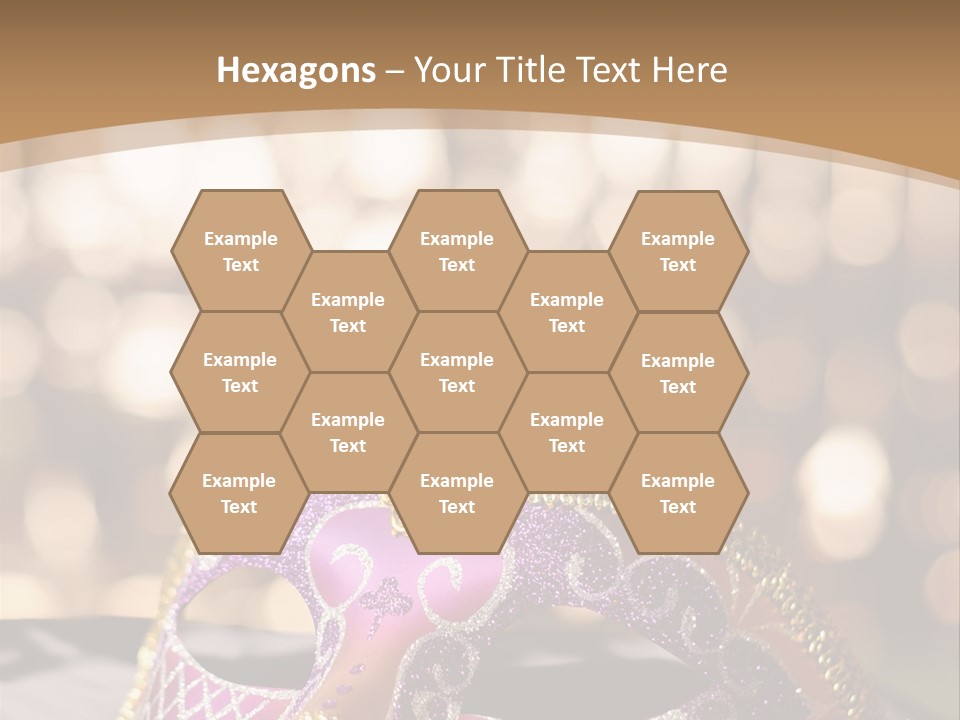 Space Masquerade Accessory PowerPoint Template