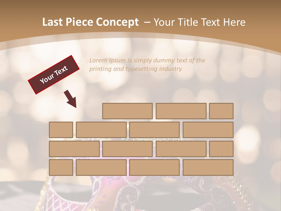 Space Masquerade Accessory PowerPoint Template