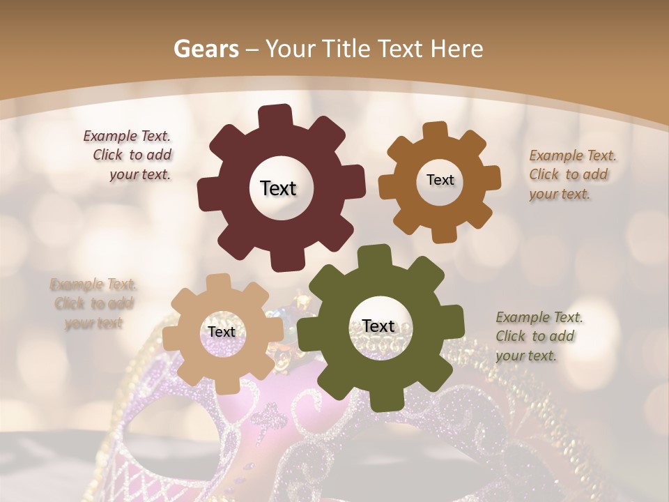 Space Masquerade Accessory PowerPoint Template