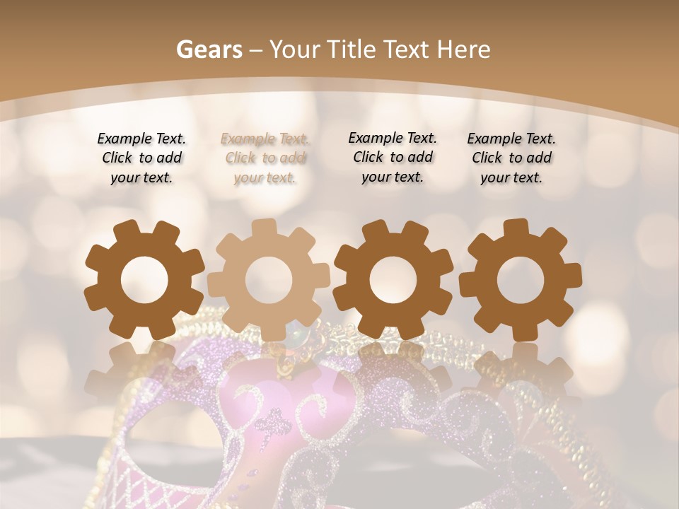 Space Masquerade Accessory PowerPoint Template