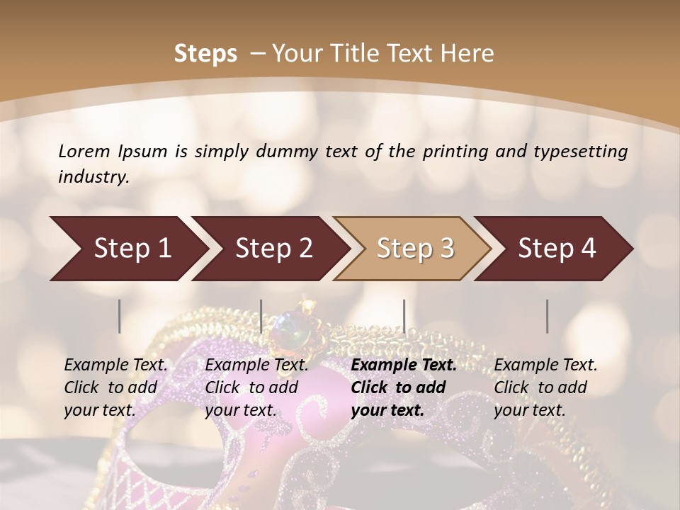 Space Masquerade Accessory PowerPoint Template