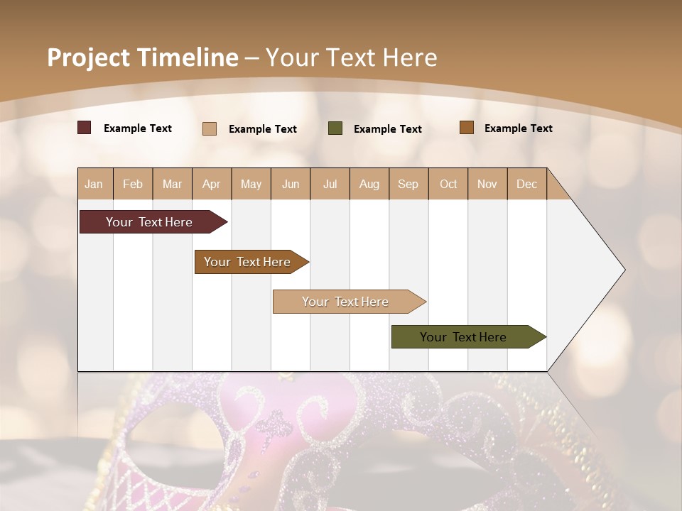Space Masquerade Accessory PowerPoint Template